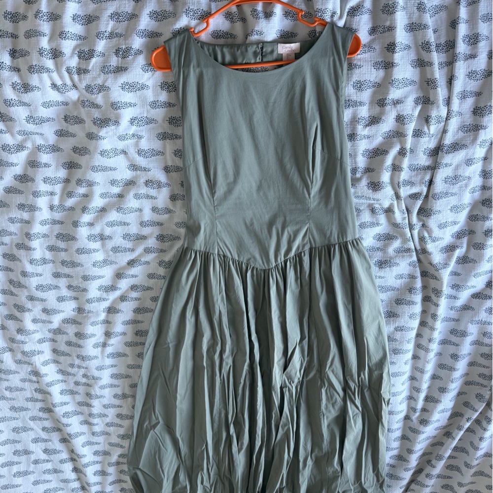 Camila Coelho Sage Green dress open back